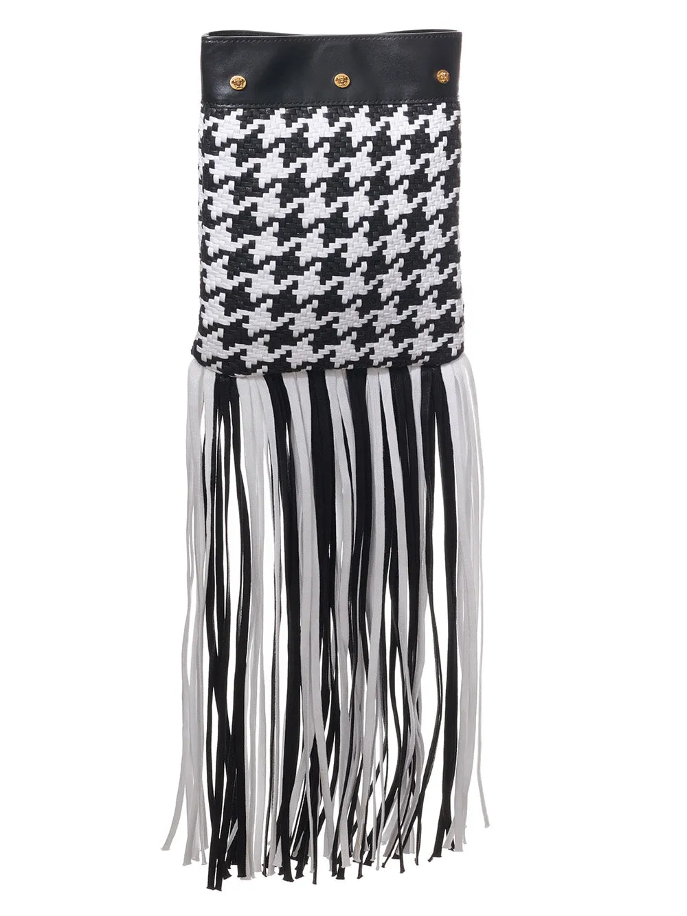 Versace Pied-de-poule shoulder bag with fringes sold by Siebentaschen product image thumbnail 3