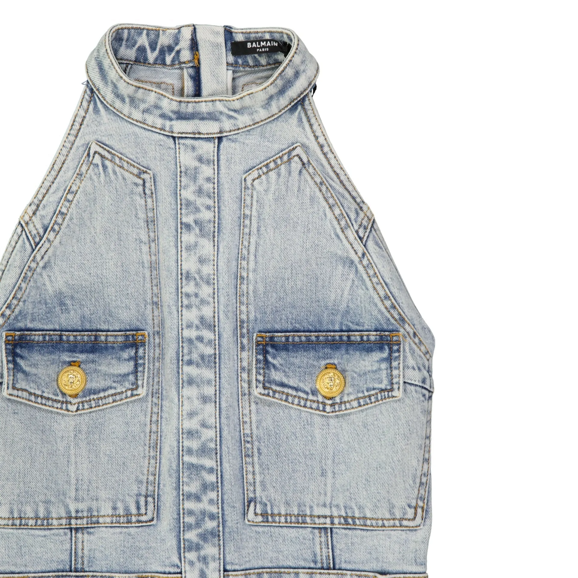 Balmain Denim Mini Dress sold by Siebentaschen product image thumbnail 4