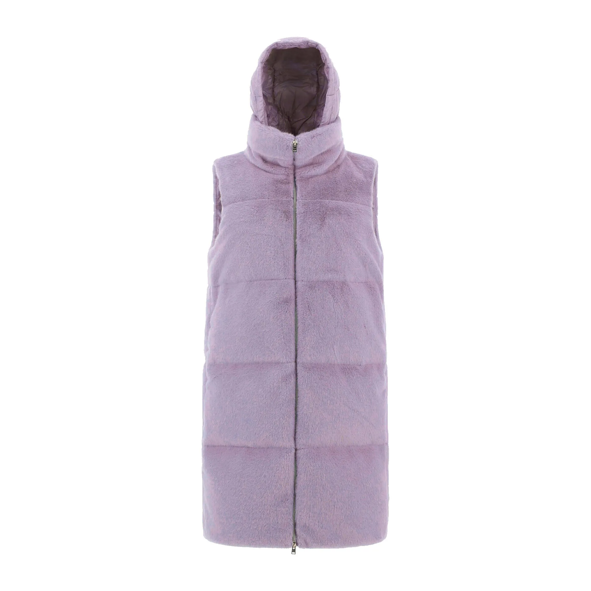 HERNO Faux Fur Sleeveles Coat sold by Siebentaschen