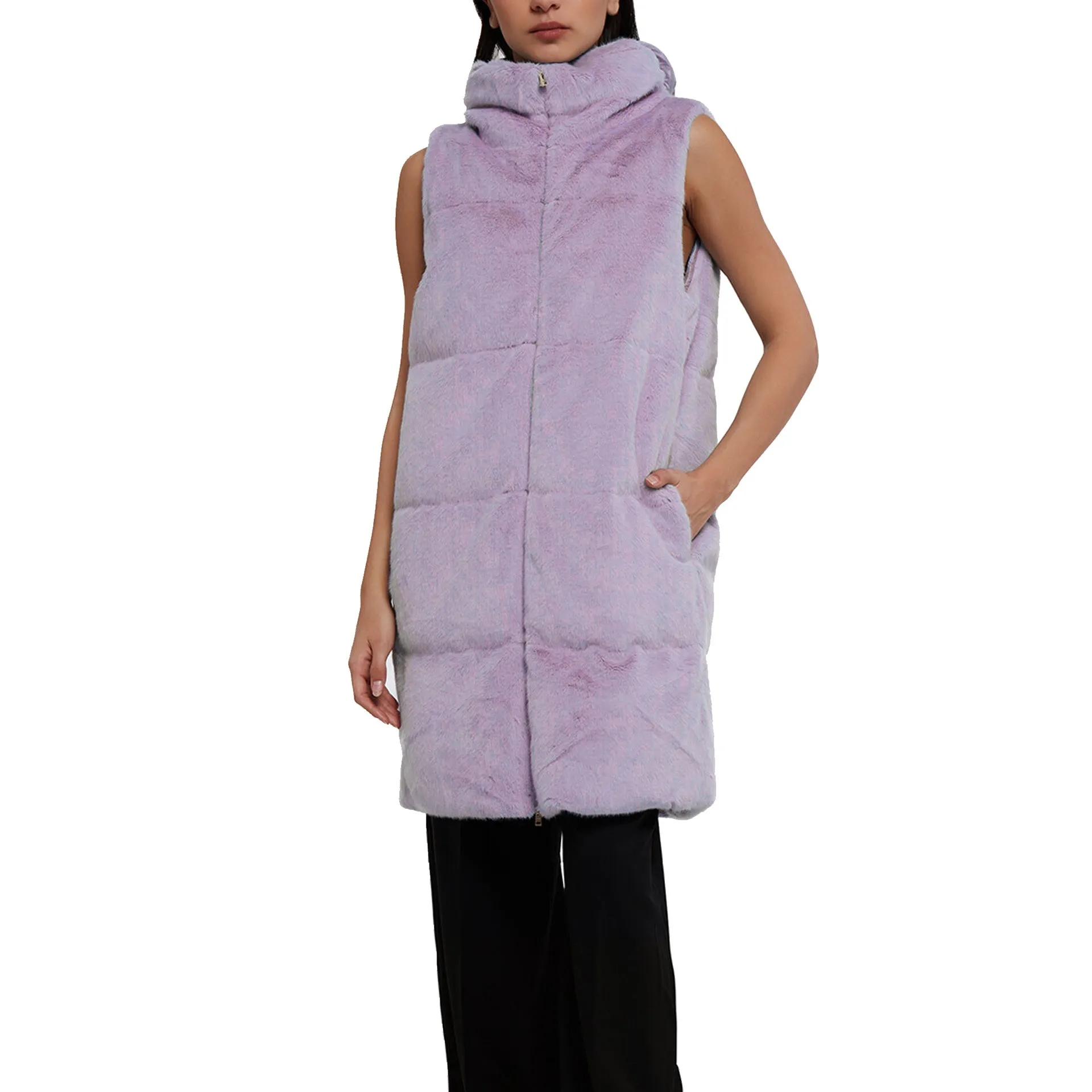 HERNO Faux Fur Sleeveles Coat sold by Siebentaschen product image thumbnail 2