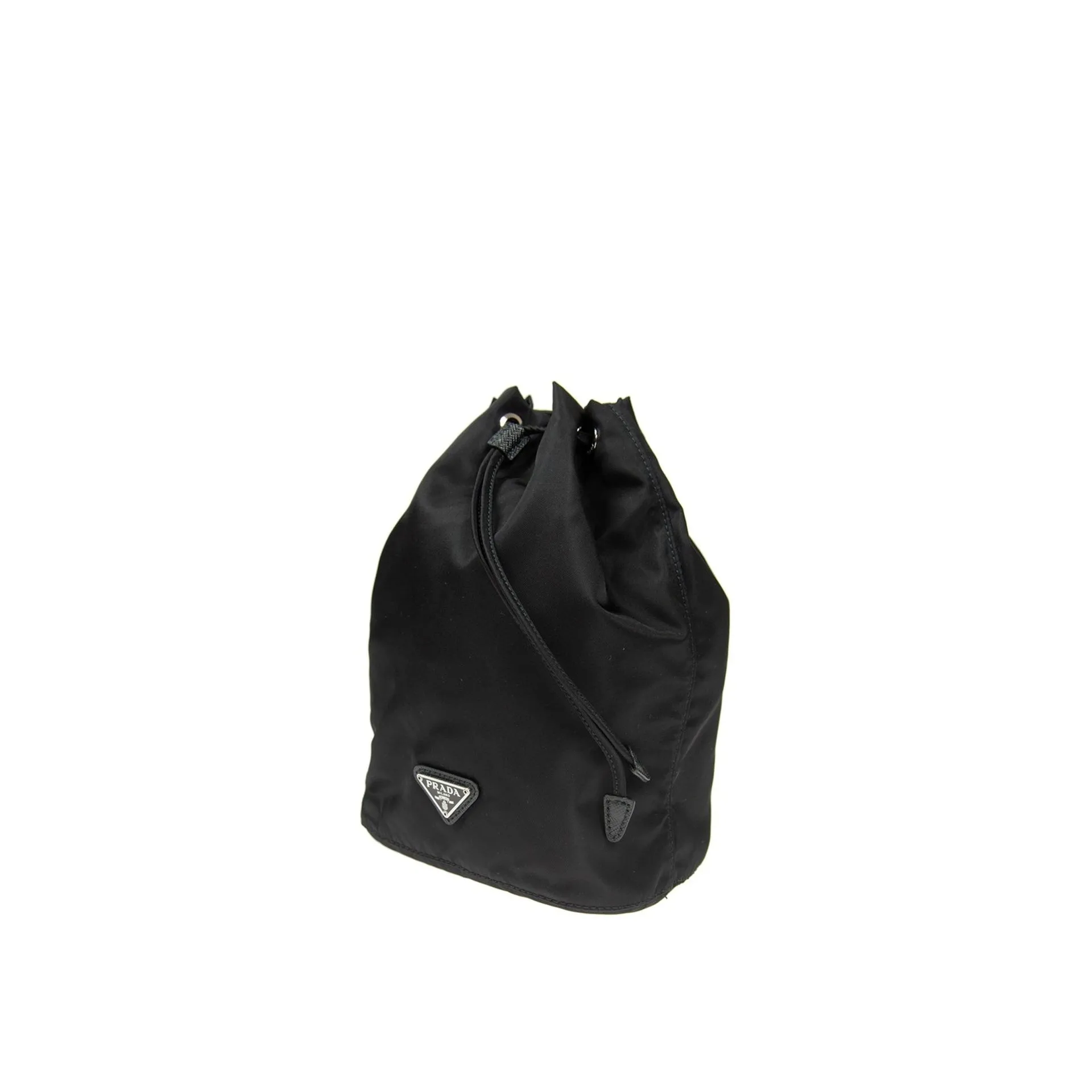 Prada Nylon and Leather Drawstring Pouch sold by Siebentaschen product image thumbnail 2