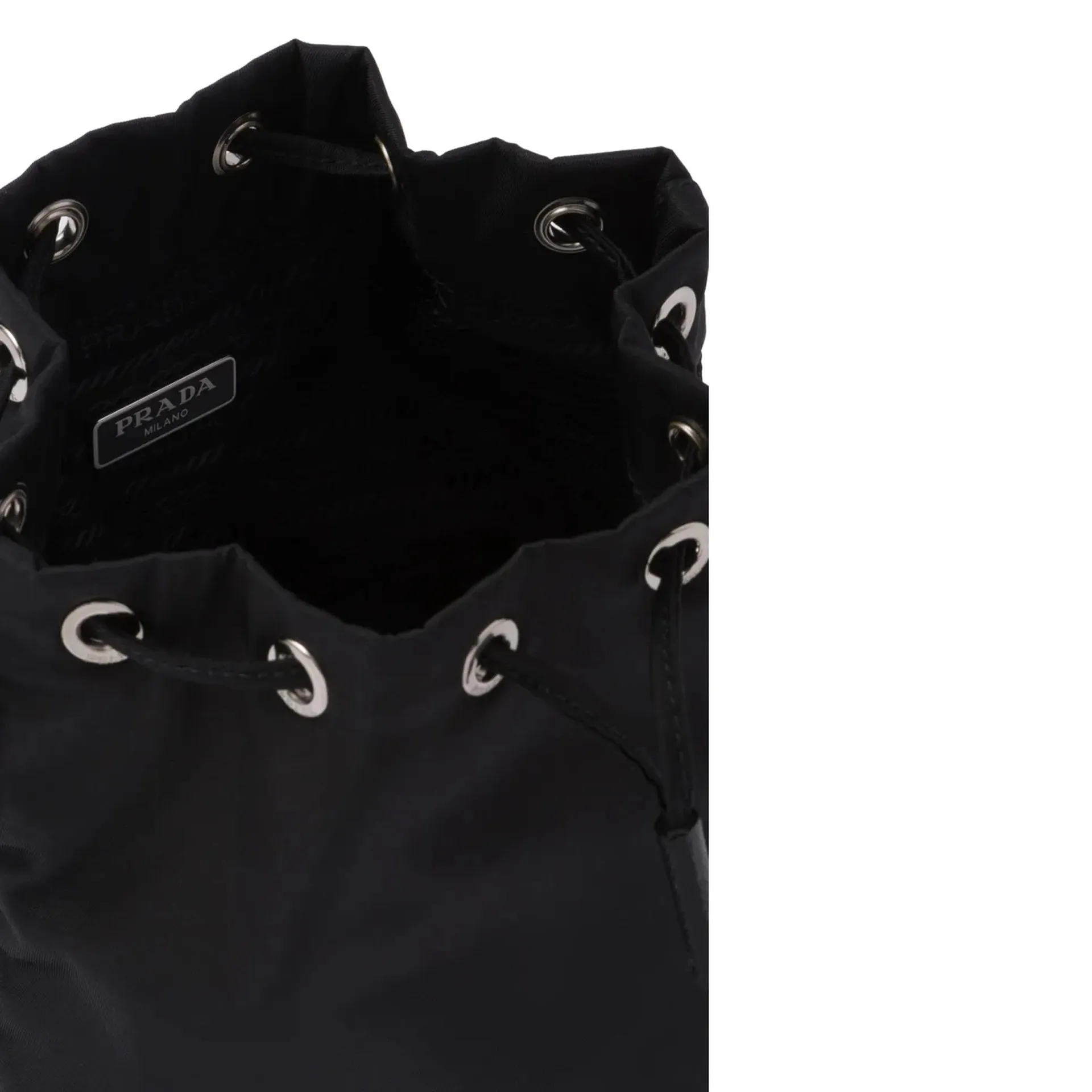 Prada Nylon and Leather Drawstring Pouch sold by Siebentaschen product image thumbnail 4