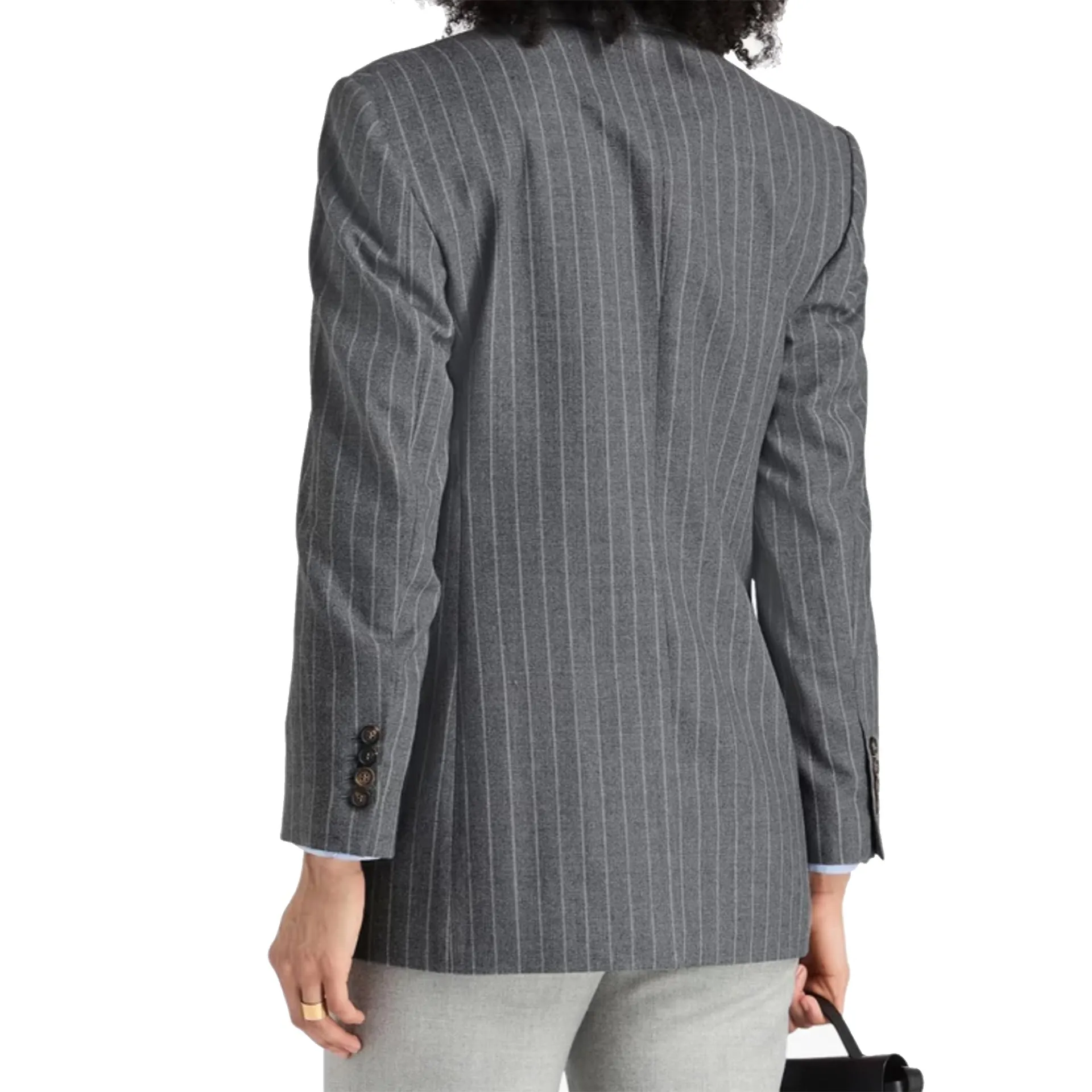 Brunello Cucinelli Pinstriped Wool Blazer sold by Siebentaschen product image thumbnail 3