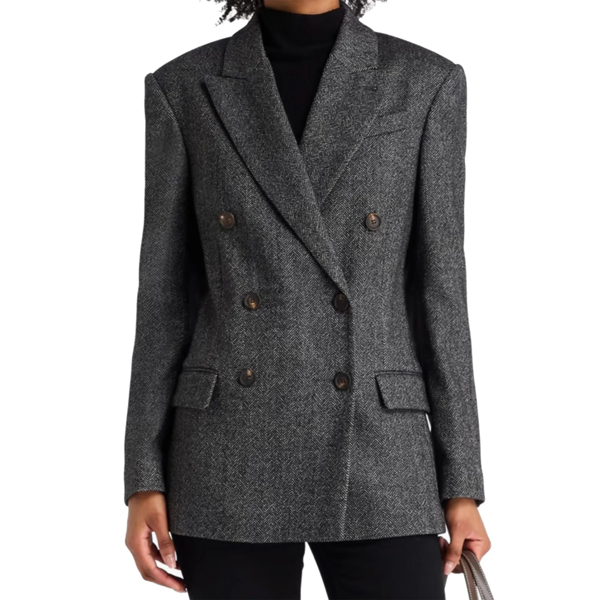Brunello Cucinelli Herringbone Wool Blazer sold by Siebentaschen product image thumbnail 2