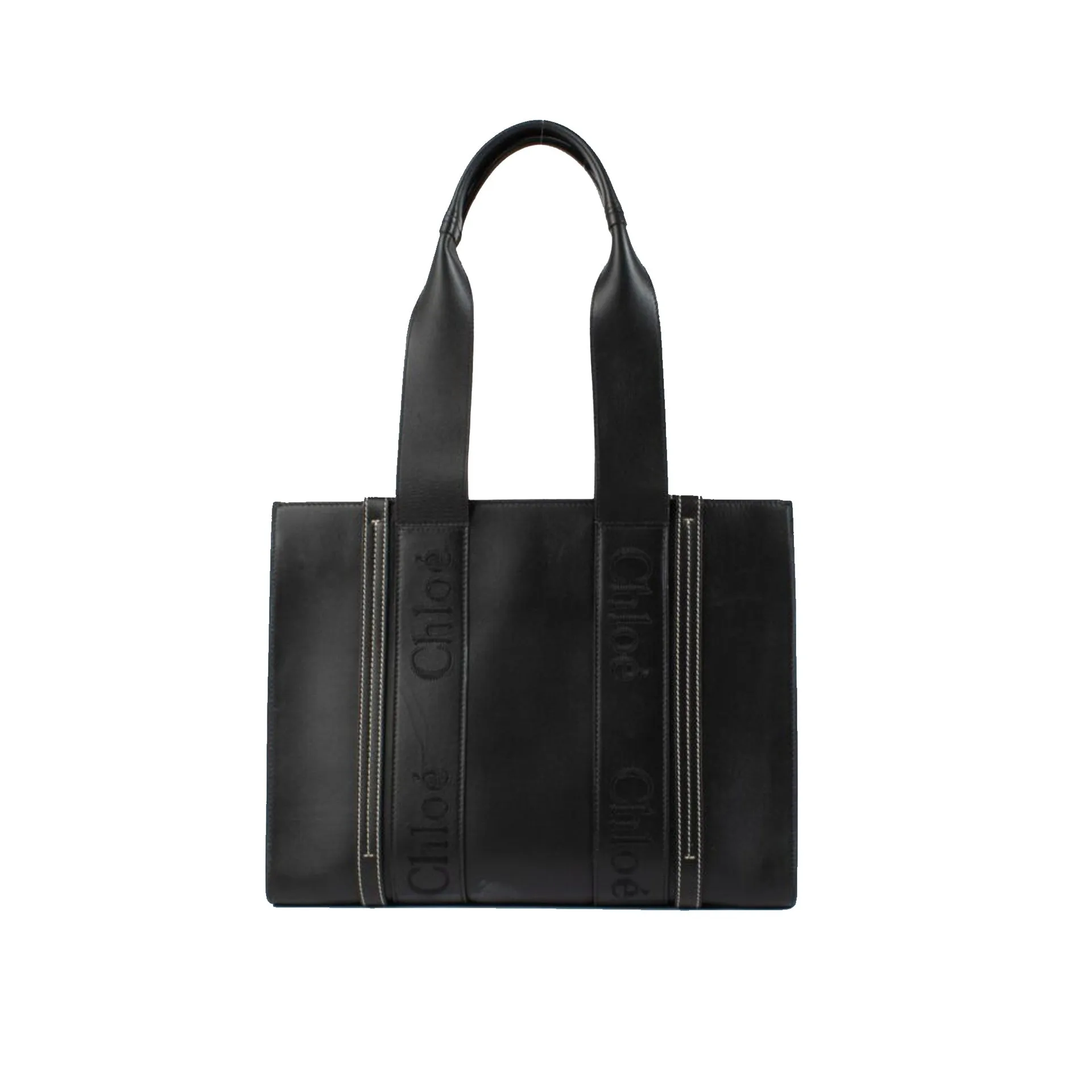 Chloe Woody Medium Leather Tote Bag sold by Siebentaschen product image thumbnail 3