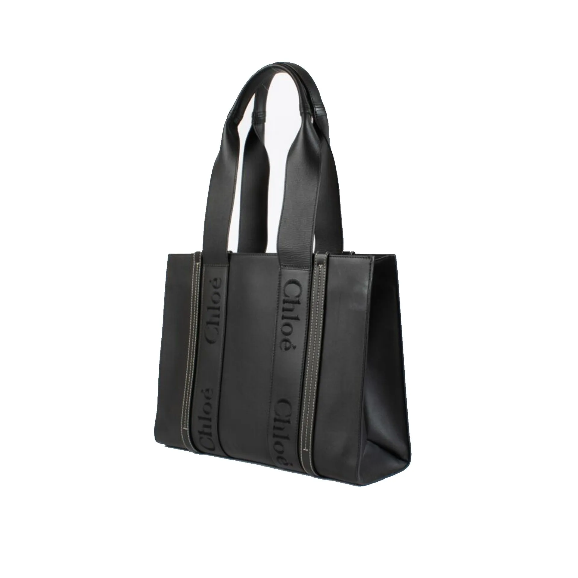 Chloe Woody Medium Leather Tote Bag sold by Siebentaschen product image thumbnail 2