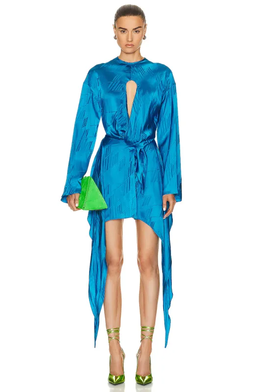 The Attico Woman Dress Louie Capri Blue made by The Attico