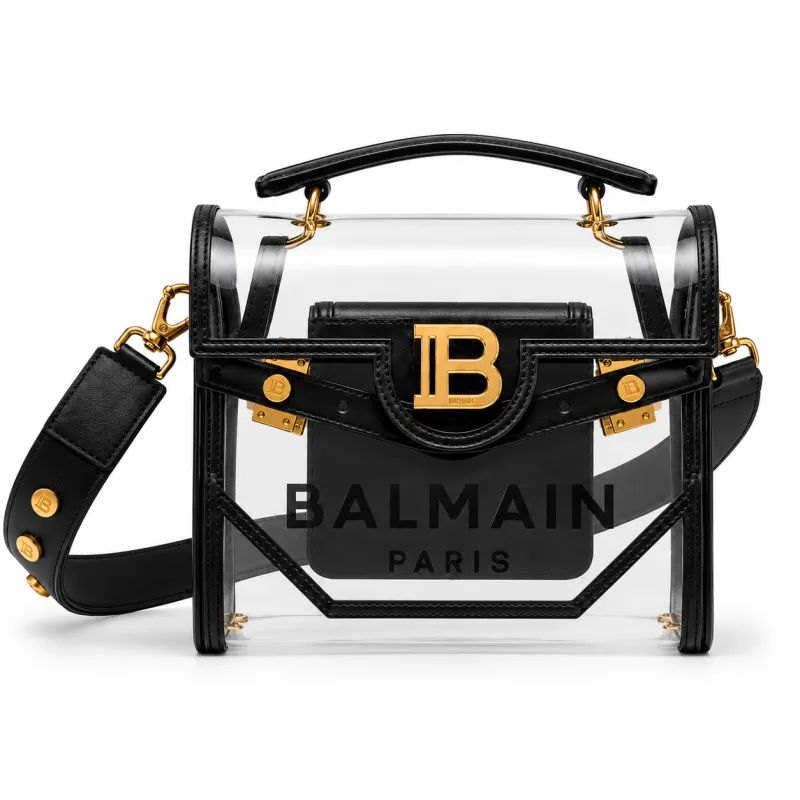 Balmain Woman b-buzz Bag Pvc Black made by Balmain