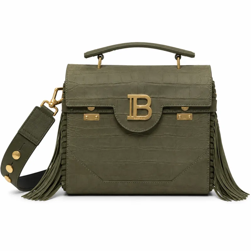 Balmain Woman b-buzz Bag Green made by Balmain