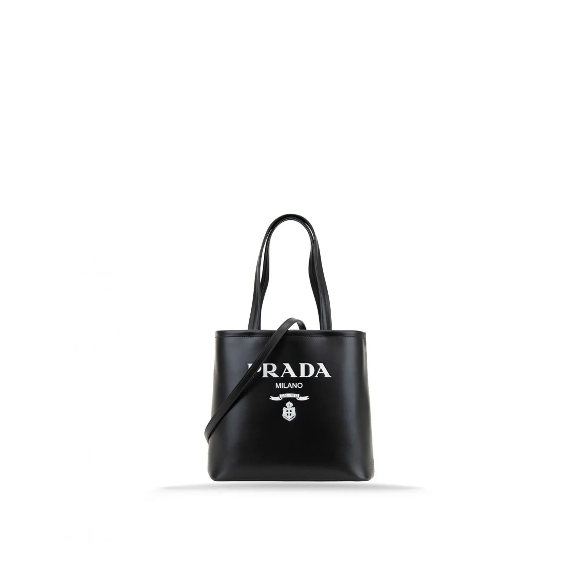 Prada Logo Leather Tote bag sold by Siebentaschen