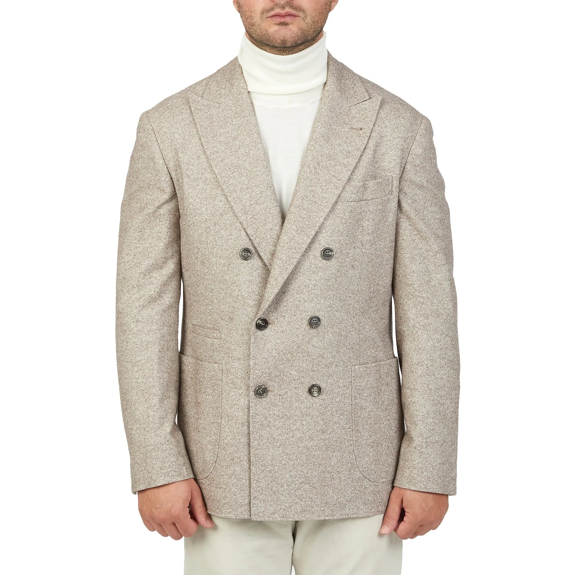 Brunello Cucinelli Double-Breasted Wool Jacket sold by Siebentaschen product image thumbnail 3