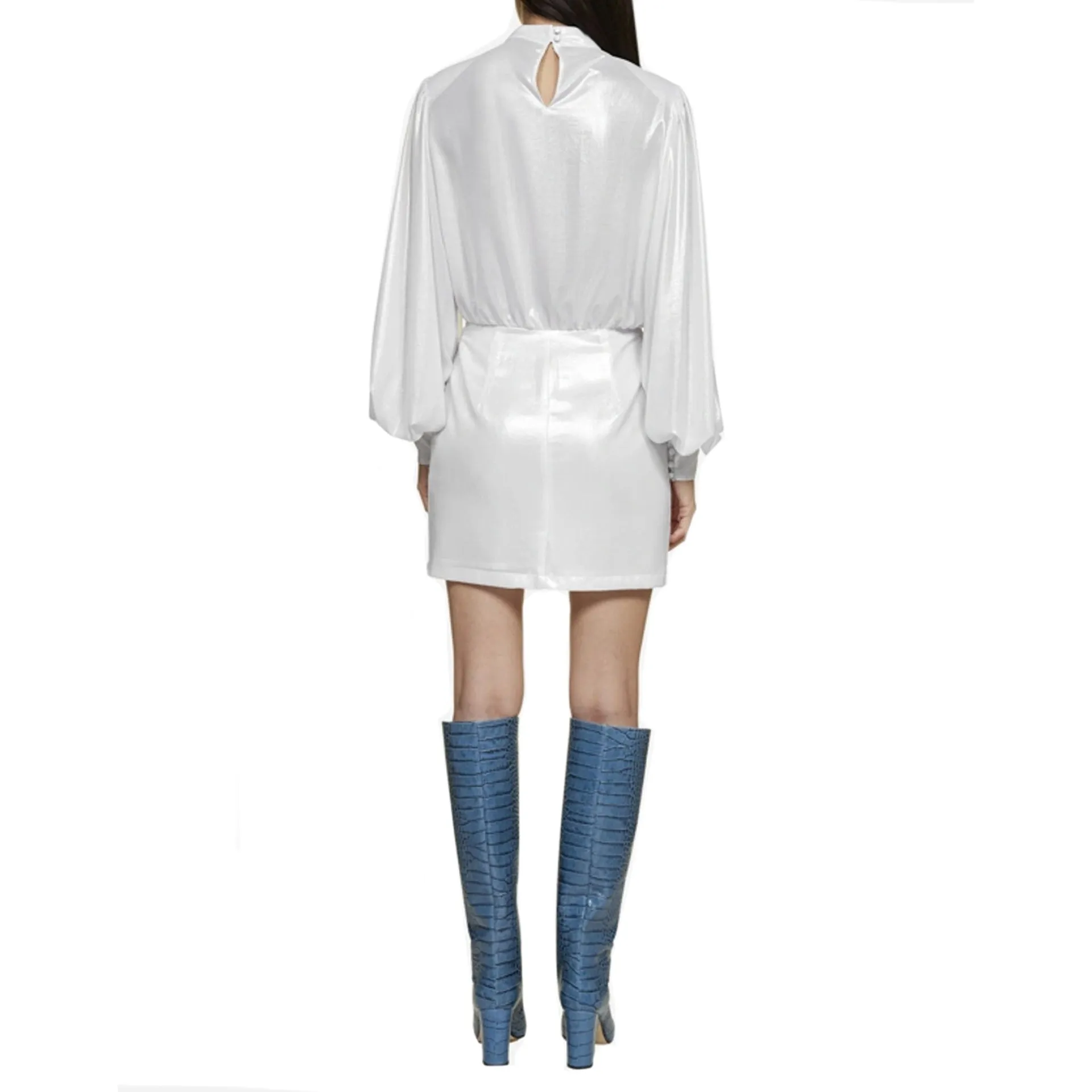 Blanca Vita Abelia Laminated Mini Dress sold by Siebentaschen product image thumbnail 3