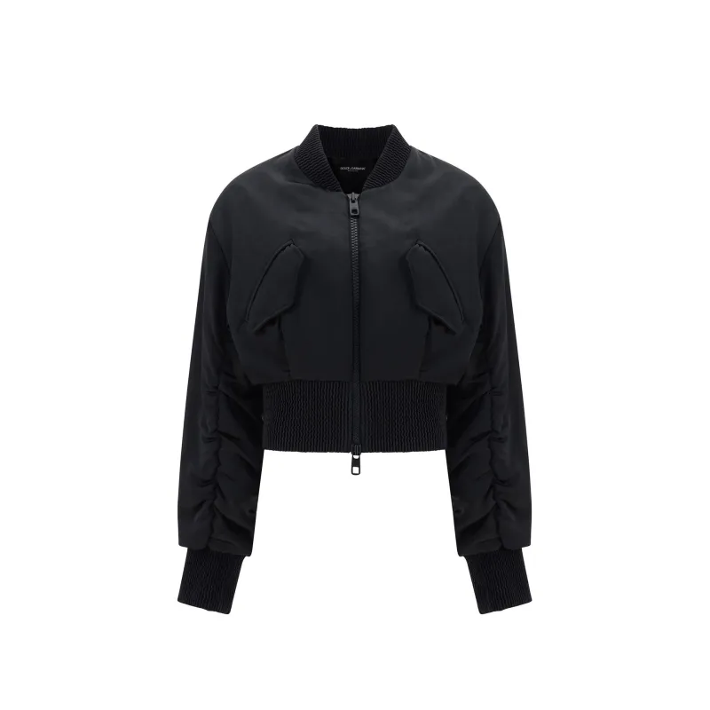 Dolce & Gabbana Cropped Bomber Jacket made by Dolce & Gabanna