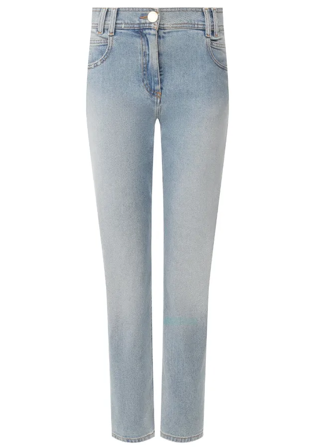 Balmain Woman Jeans Regular Light Blue sold by Siebentaschen
