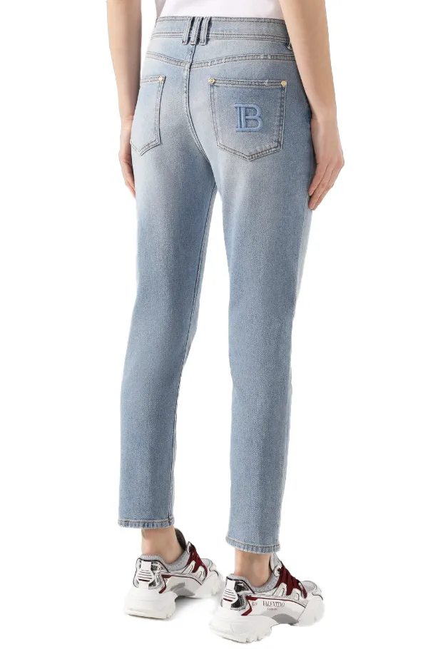 Balmain Woman Jeans Regular Light Blue sold by Siebentaschen product image thumbnail 2