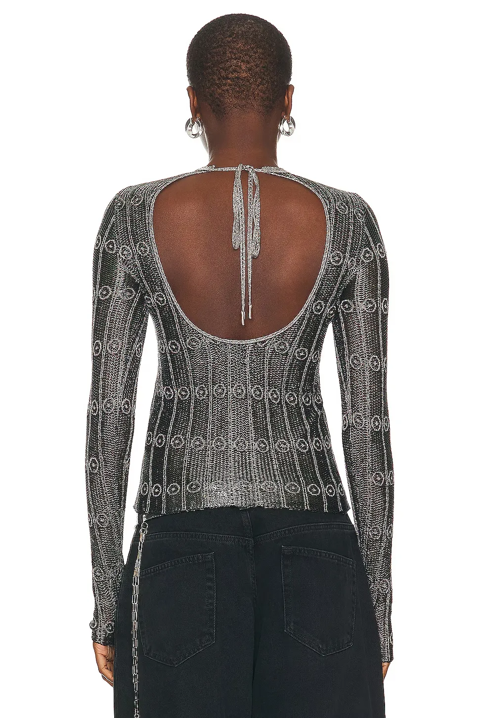 The Attico Woman Top -silver Black sold by Siebentaschen product image thumbnail 2