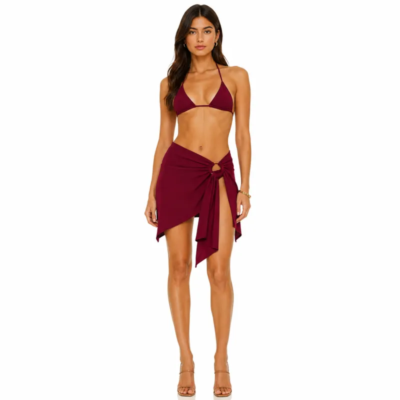 The Attico Woman Mini Skirt Fiocco Red made by The Attico