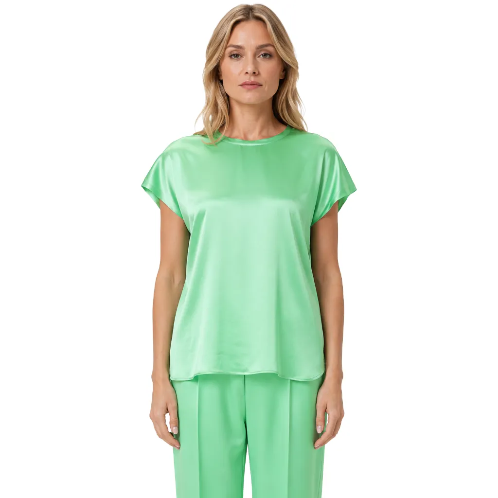 Pinko Woman Blusa Farida Blouse Green sold by Siebentaschen