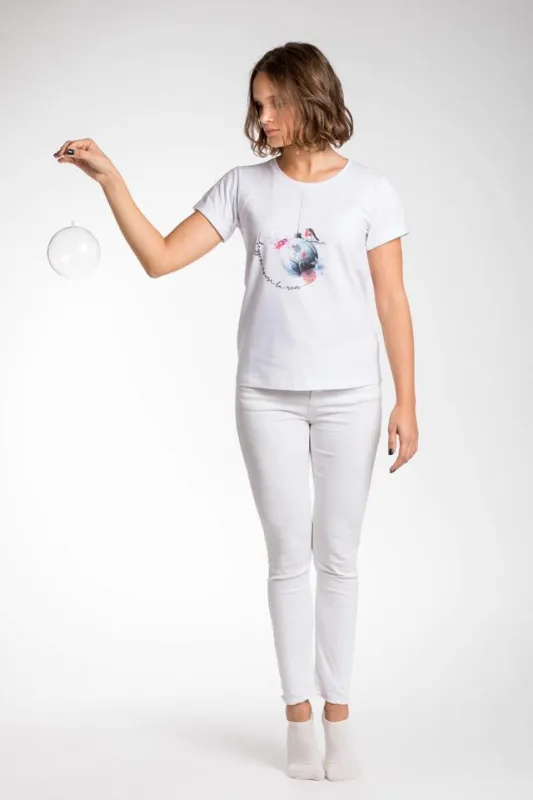 A.Tratti Woman Bolla T-Shirts Tops White made by Siebentaschen