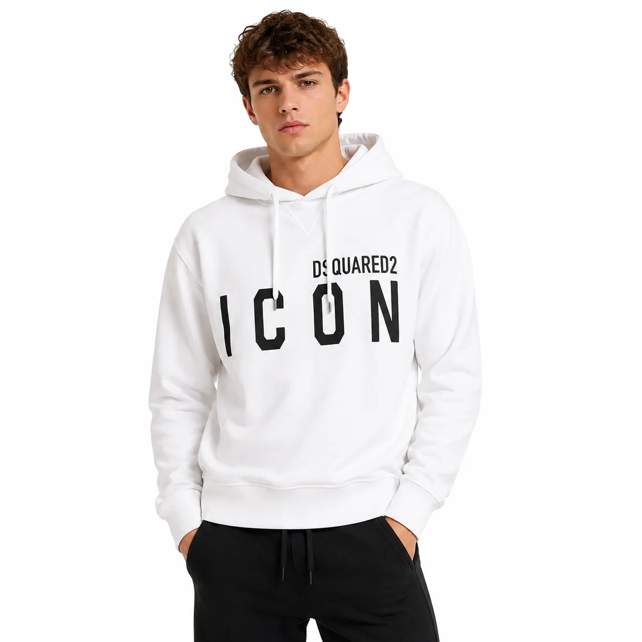 Dsquared2 Man Sweatshirt White sold by Siebentaschen