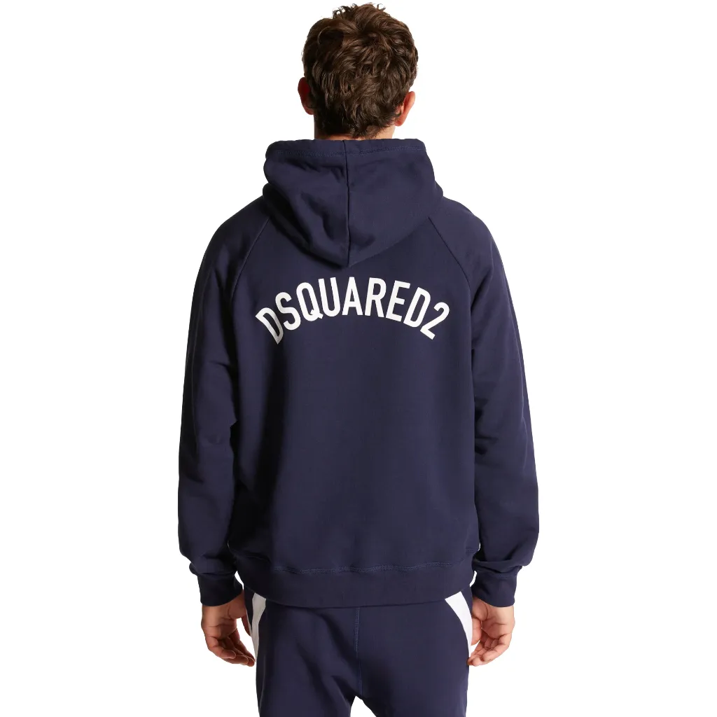 Dsquared2 Man Sweatshirt Hooded Blue sold by Siebentaschen product image thumbnail 3