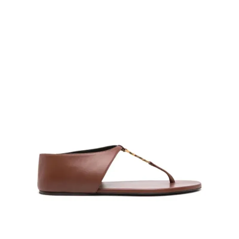Saint Laurent Cassandra Logo Plaque Sandals made by Yves Saint Laurent