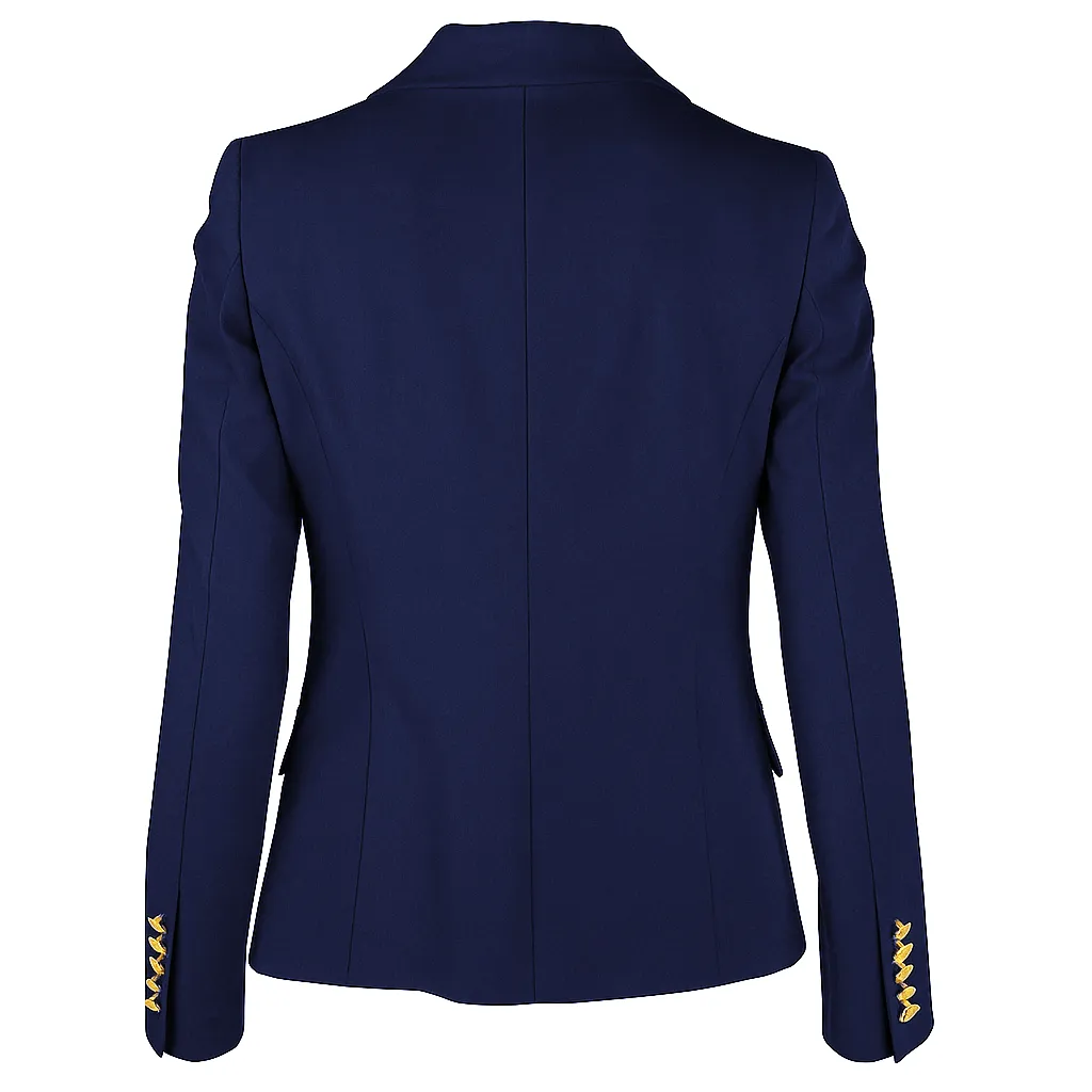 Loro Piana Fabric Woman Jacket Double-Breasted Blue sold by Siebentaschen product image thumbnail 2