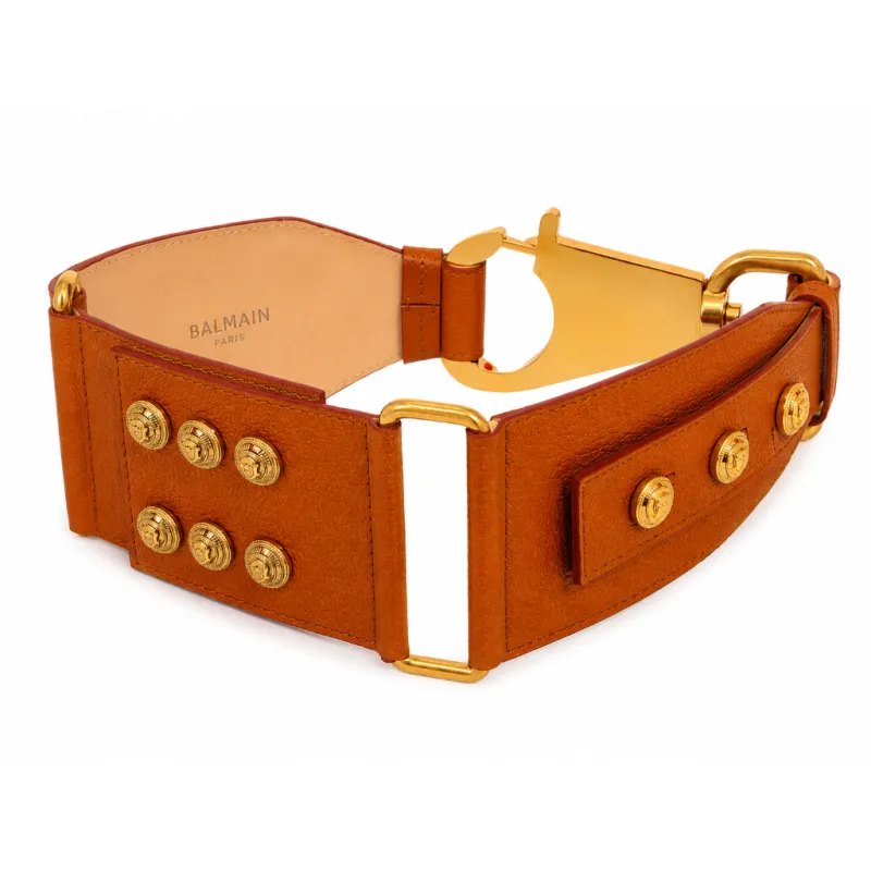 Balmain Woman Belt Fashion Waist Brown made by Balmain