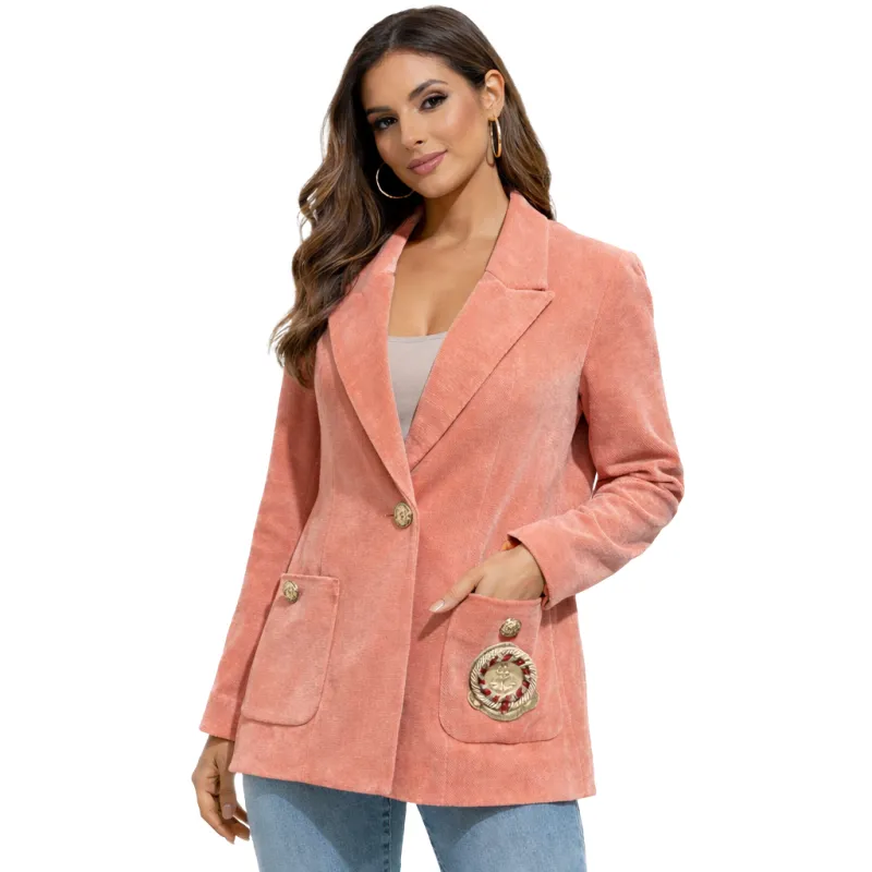 Elisabetta Franchi Woman Jacket Spilla Pink made by Elisabetta Franchi