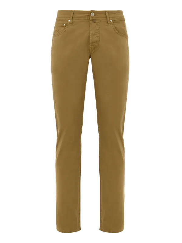 Jacob Cohen Trousers Mustard made by Jacob Cohen