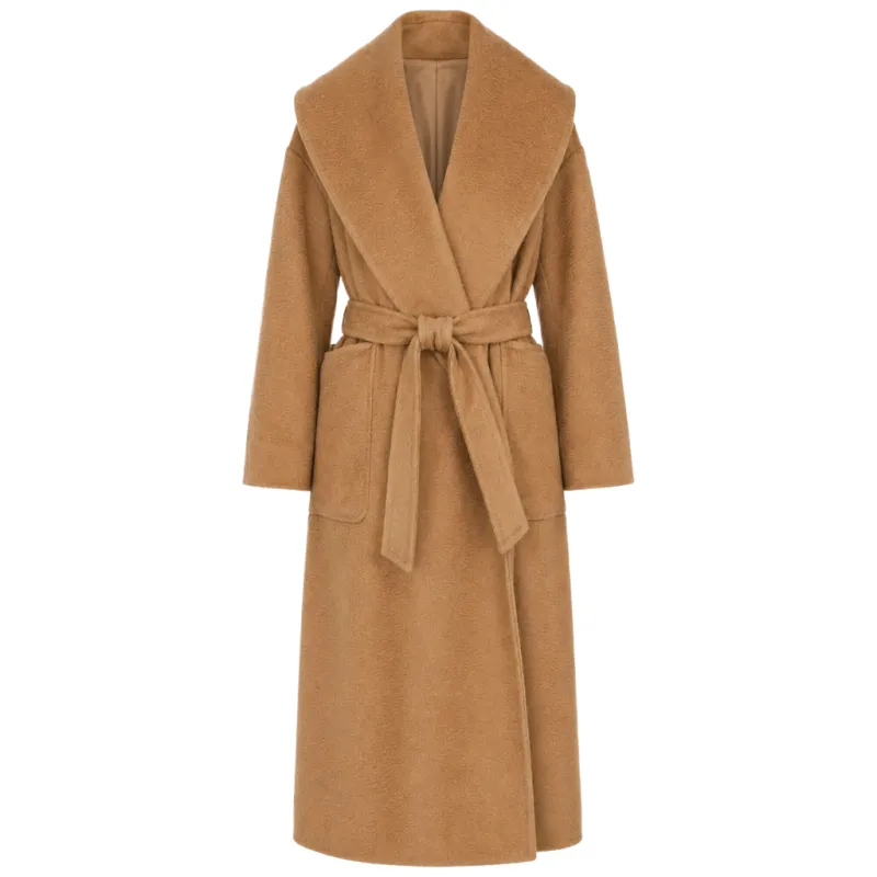 max mara Woman Coat Gufo Camel made by MaxMara