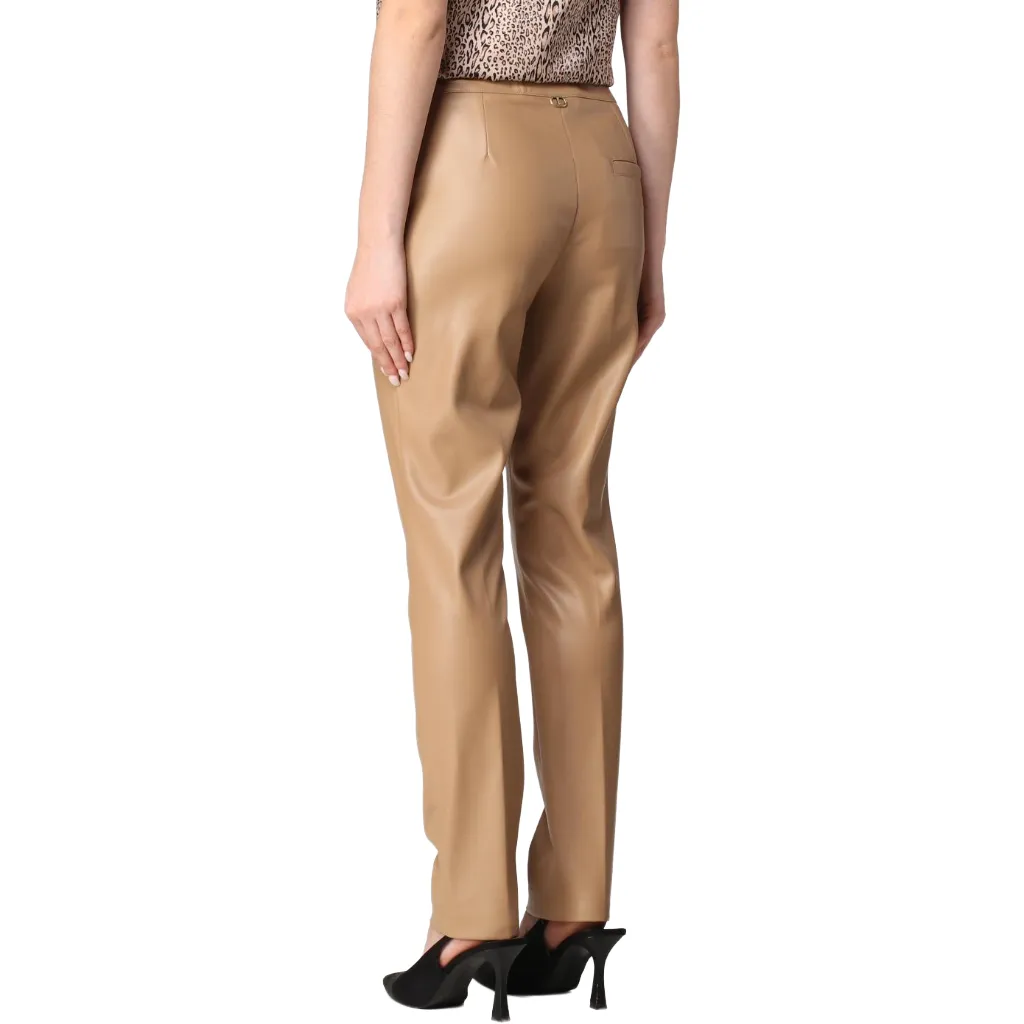Twinset Woman Trousers Ecopelle Beige sold by Siebentaschen product image thumbnail 3