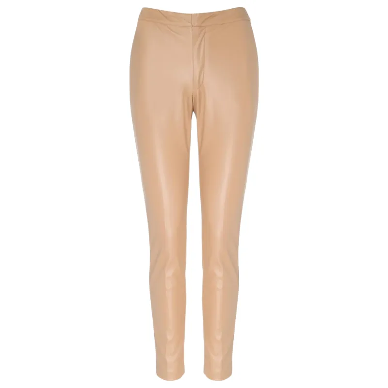 Twinset Woman Trousers Ecopelle Beige made by Siebentaschen