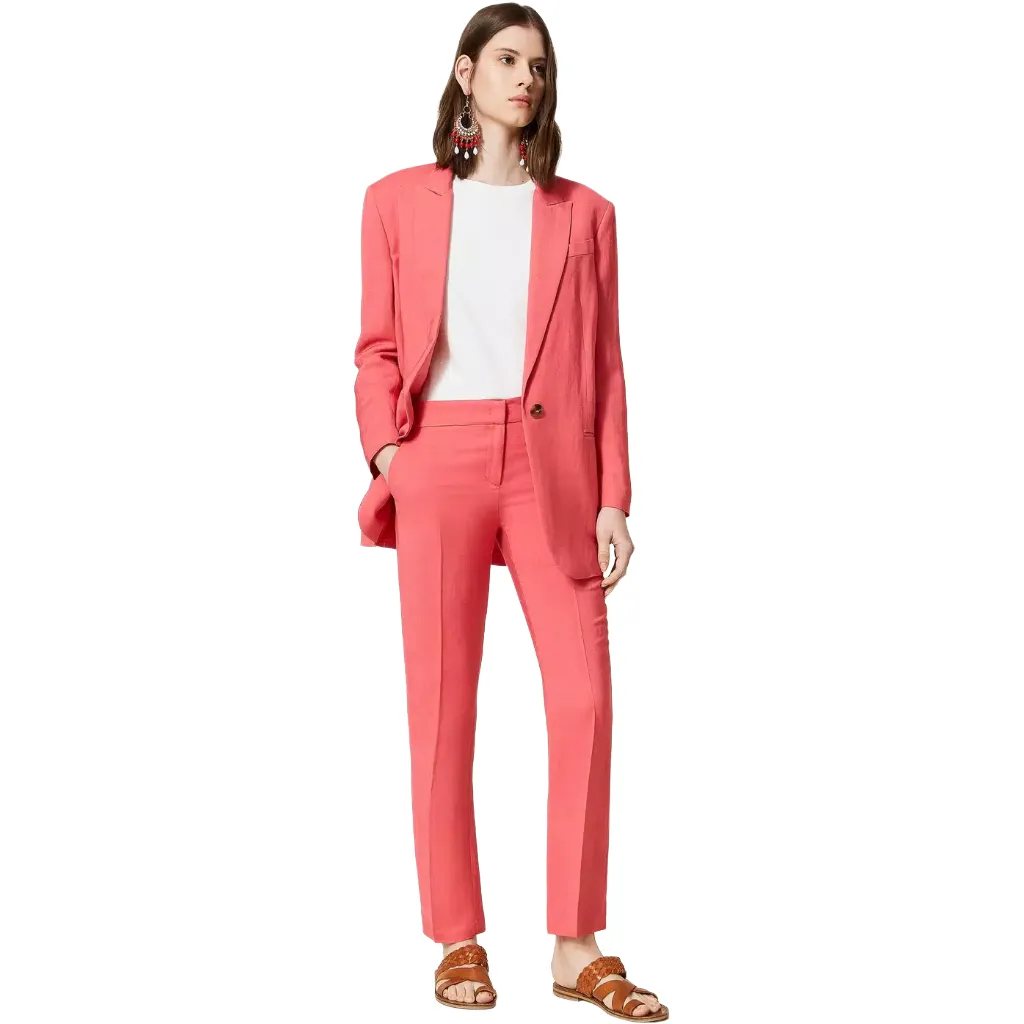 Twinset Woman Trousers Sigaretta Pink sold by Siebentaschen product image thumbnail 2