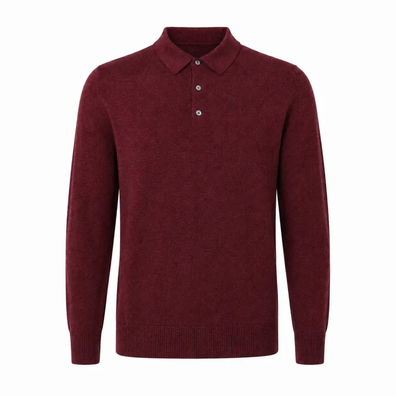 Alpha Studio Man Polo Ultrafine Red made by Siebentaschen