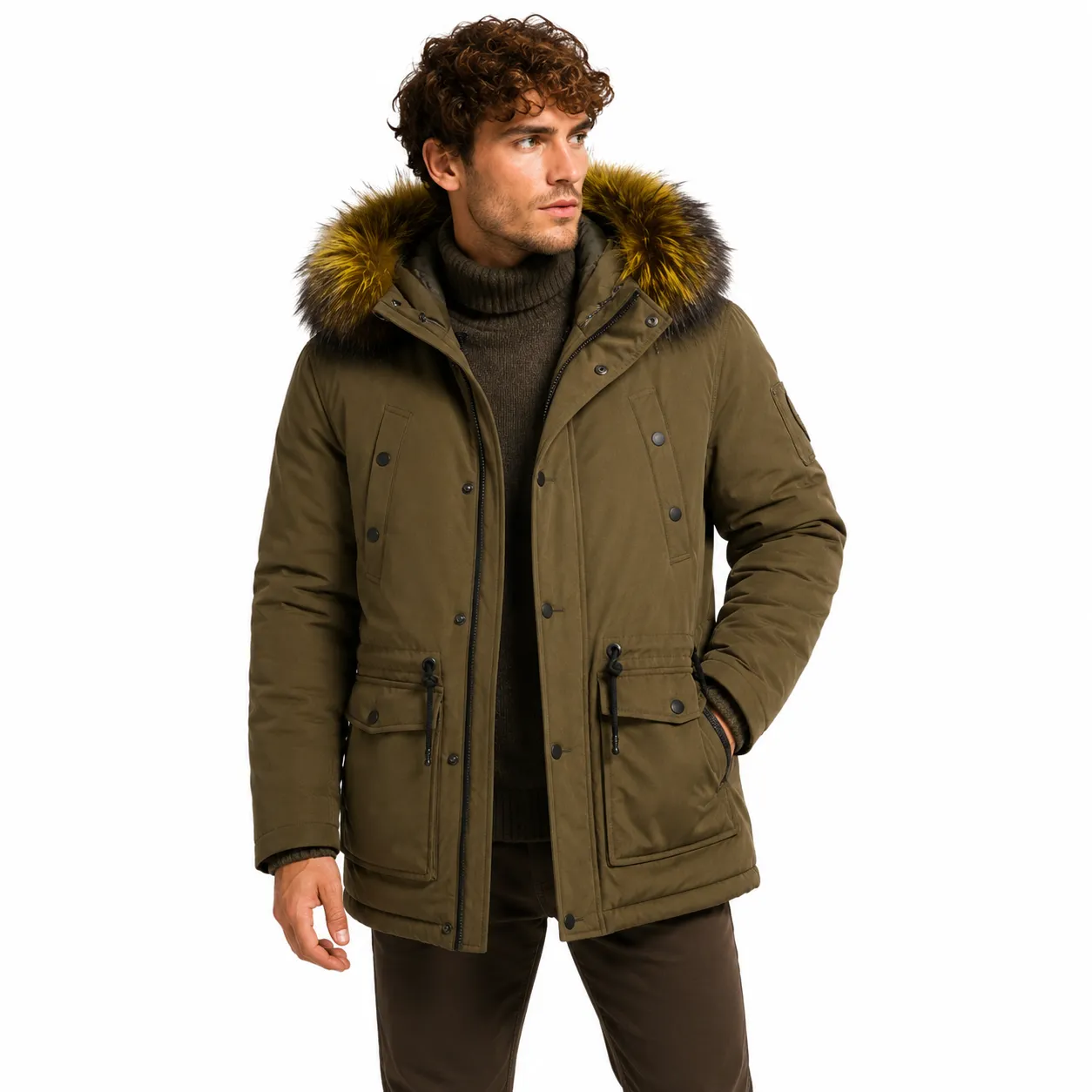 Moose knuckles Man Jacket Long Hooded Green sold by Siebentaschen product image thumbnail 3