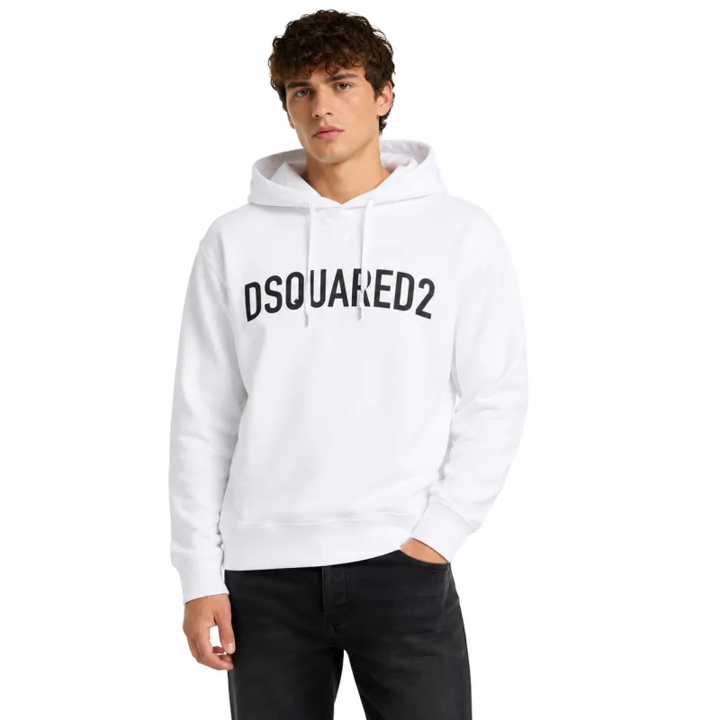 Dsquared2 Man Sweatshirt Print White made by DSQUARED2