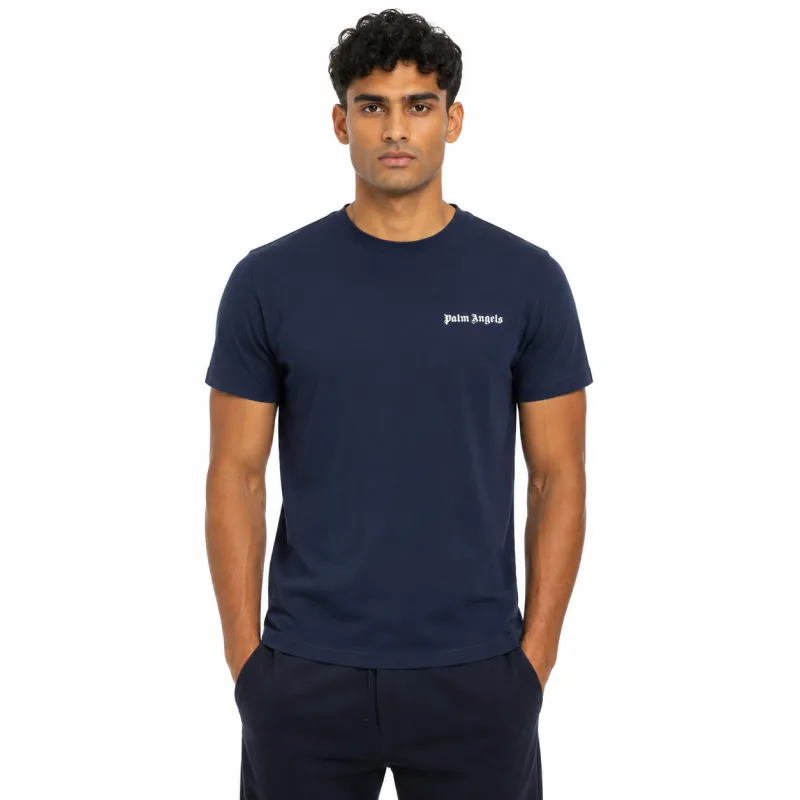 Palm Angels Man T-Shirt Blue made by Palm Angels
