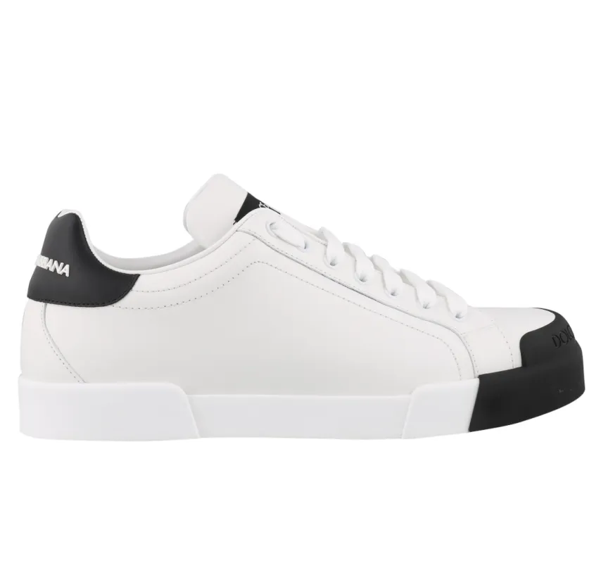 Dolce & Gabbana Woman Sneakers Portofino Black White made by Dolce & Gabanna