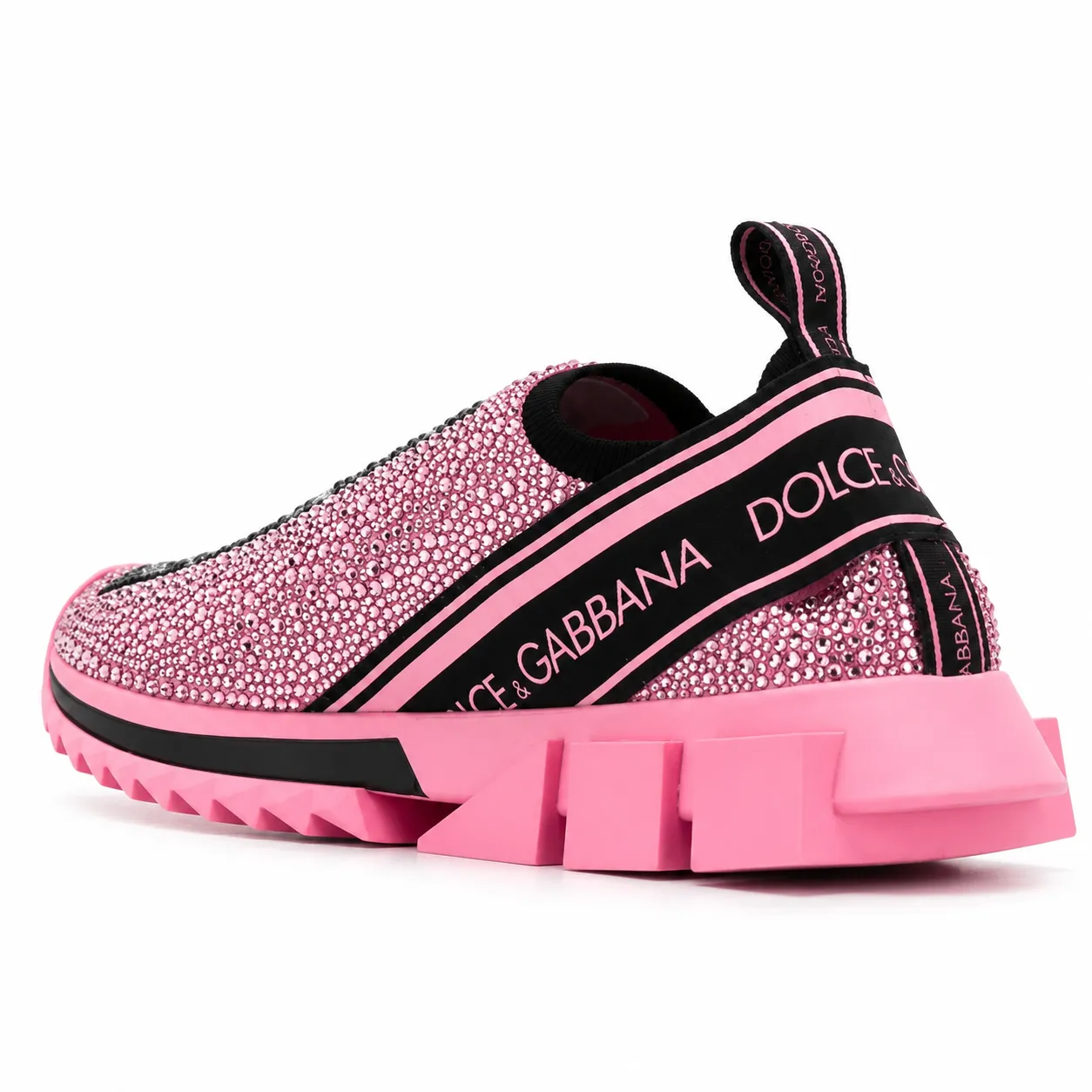 Dolce & Gabbana Woman Sneaker Sorrento Glitter Sneakers Pink sold by Siebentaschen product image thumbnail 2
