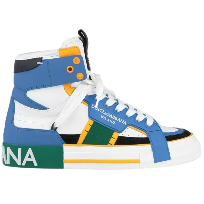 Dolce & Gabbana Woman Sneakers Leather Nappata Multicolor made by Dolce & Gabanna
