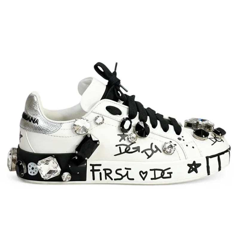 Dolce & Gabbana Woman Sneaker Classic Portofino Sneakers White made by Dolce & Gabanna