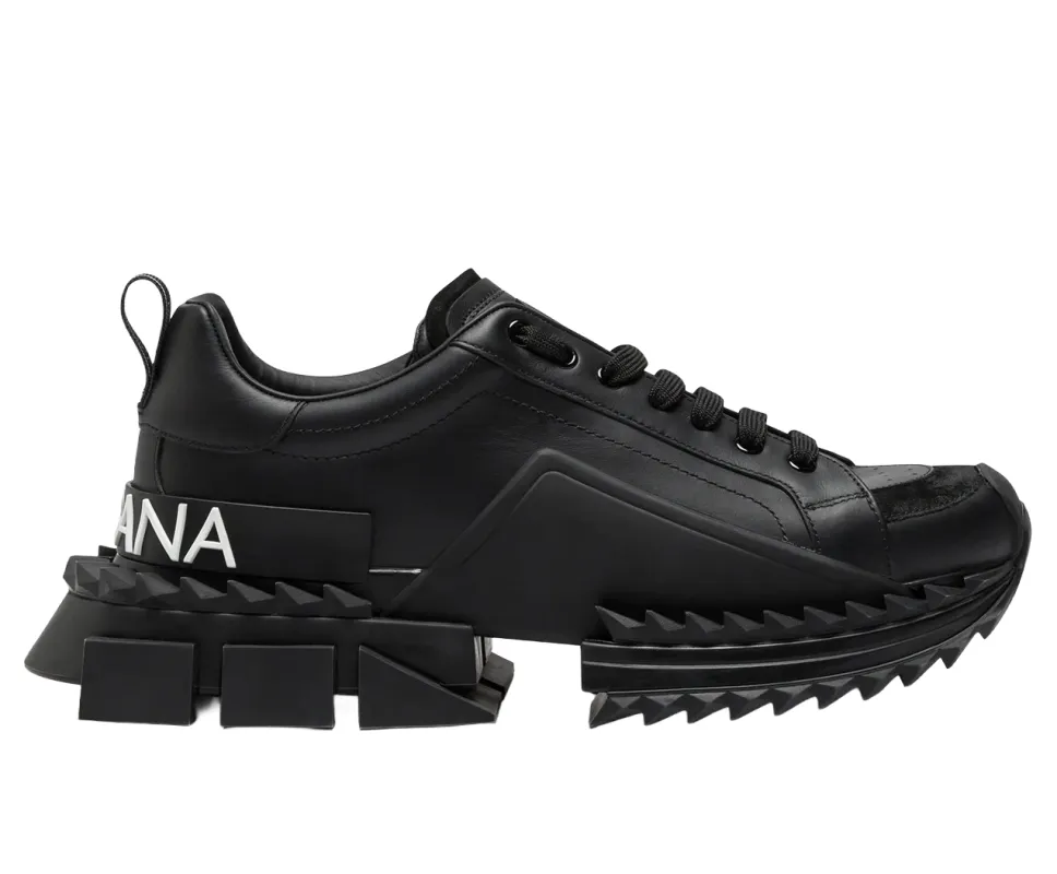 Dolce & Gabbana Woman Sneakers Super Queen Black made by Dolce & Gabanna
