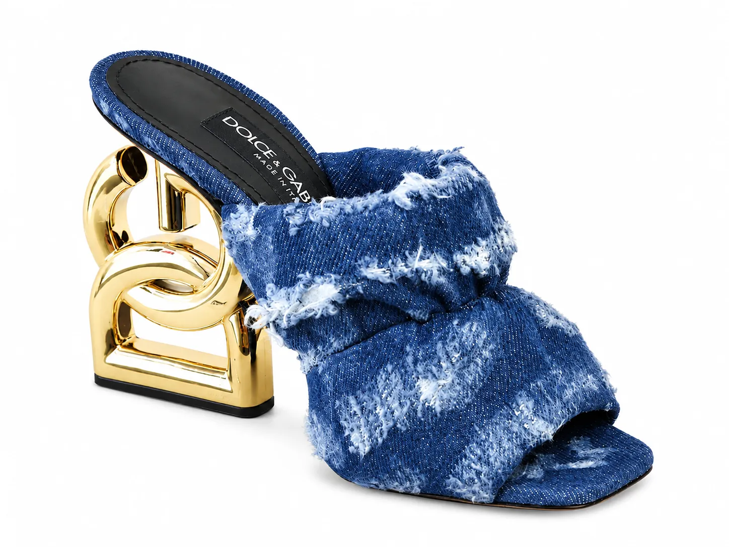 Dolce & Gabbana Woman Sandali Denim Heel Sandals Blue sold by Siebentaschen product image thumbnail 2