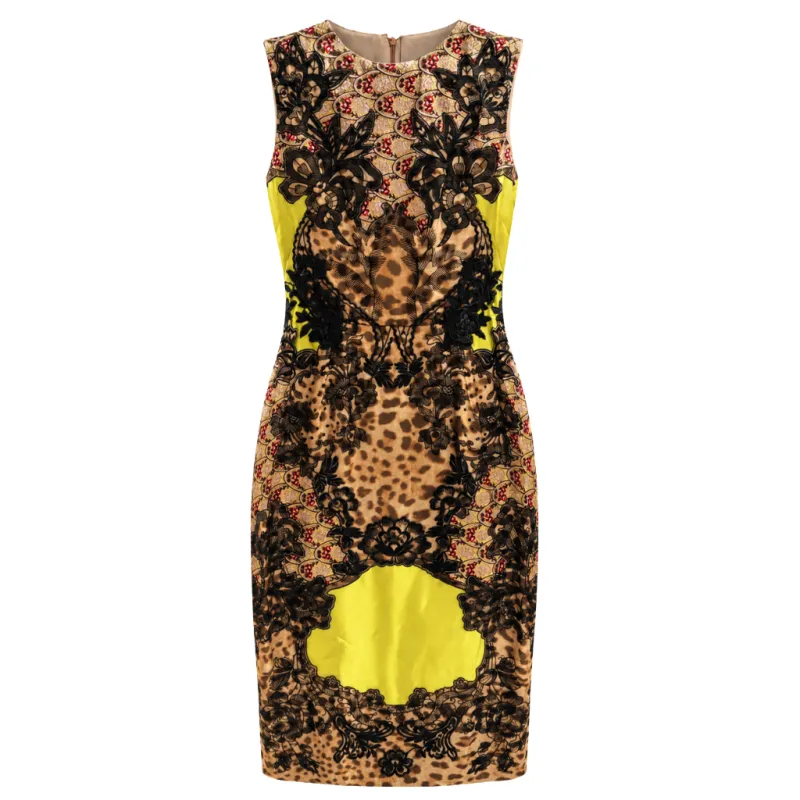 Dolce & Gabbana Woman Dress Floral Lace Multicolor made by Dolce & Gabanna