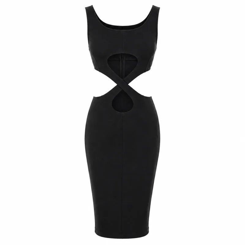 Dolce & Gabbana Woman Dress Intrecciato Black made by Dolce & Gabanna