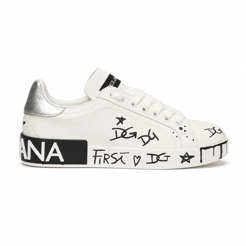 Dolce & Gabbana Woman Portofino Sneakers White made by Dolce & Gabanna