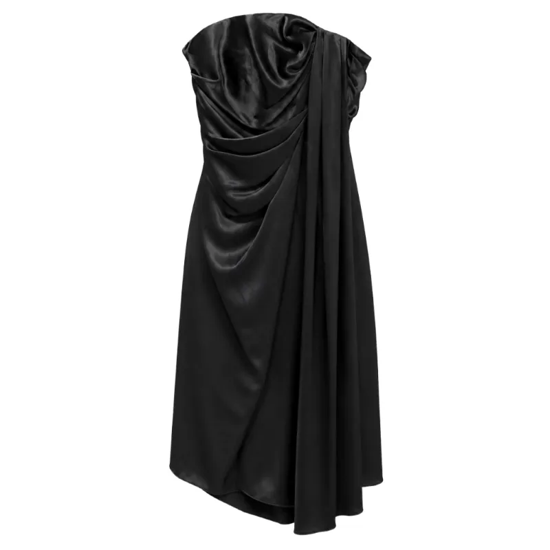 Dolce & Gabbana Woman Dress Drappeggio Black made by Dolce & Gabanna