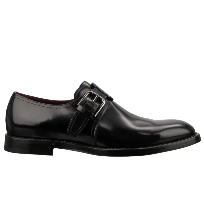 Dolce & Gabbana Man Derby Monkstrap Spazzolato Derby Black made by Dolce & Gabanna