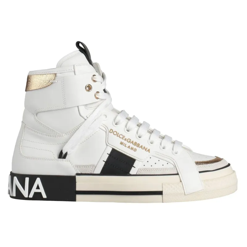 Dolce & Gabbana Man Sneaker Alta Dauphine Sneakers White made by Dolce & Gabanna